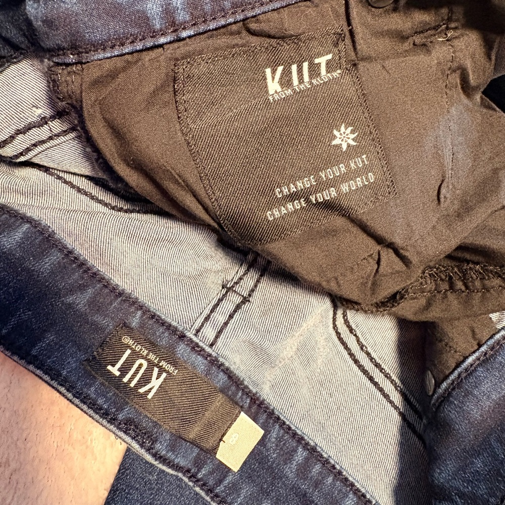Kut from the Kloth Women's Dark Blue Straight Leg Jeans